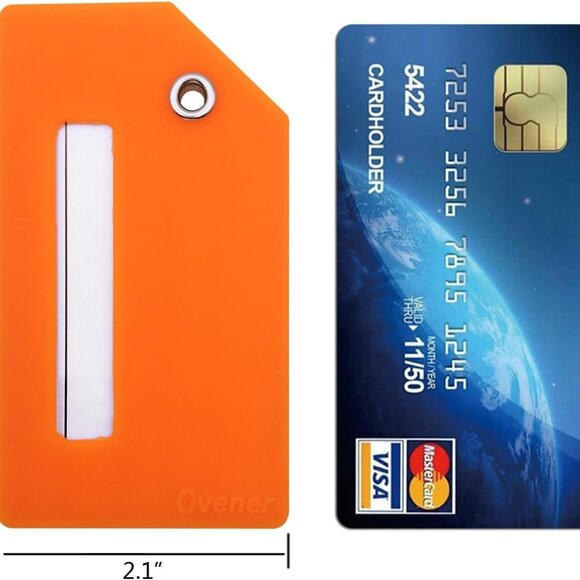 Silicone Luggage Tag with Name ID Card Perfect to Quickly Spot Luggage Suitcase - Picture 3 of 6